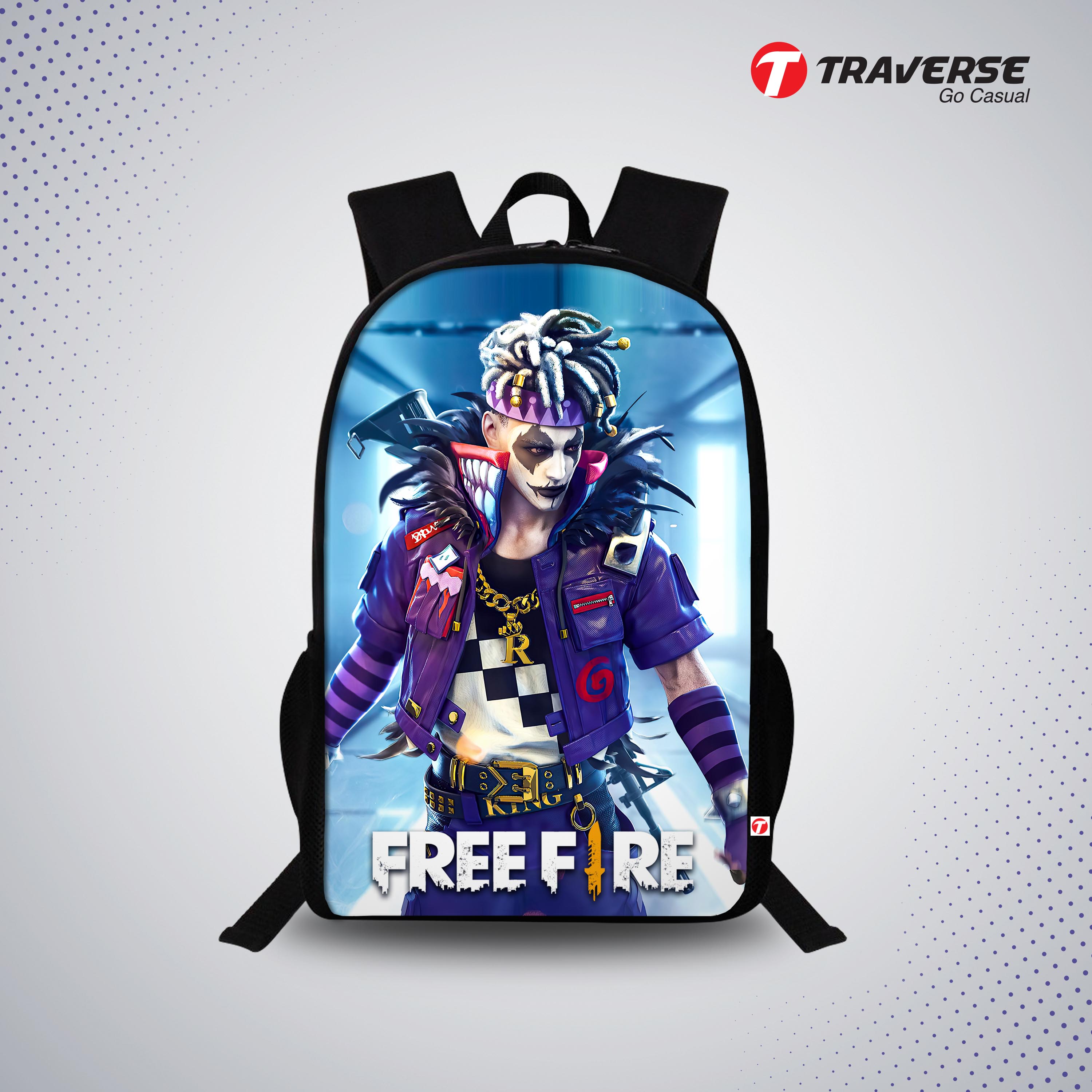 free fire school bag
