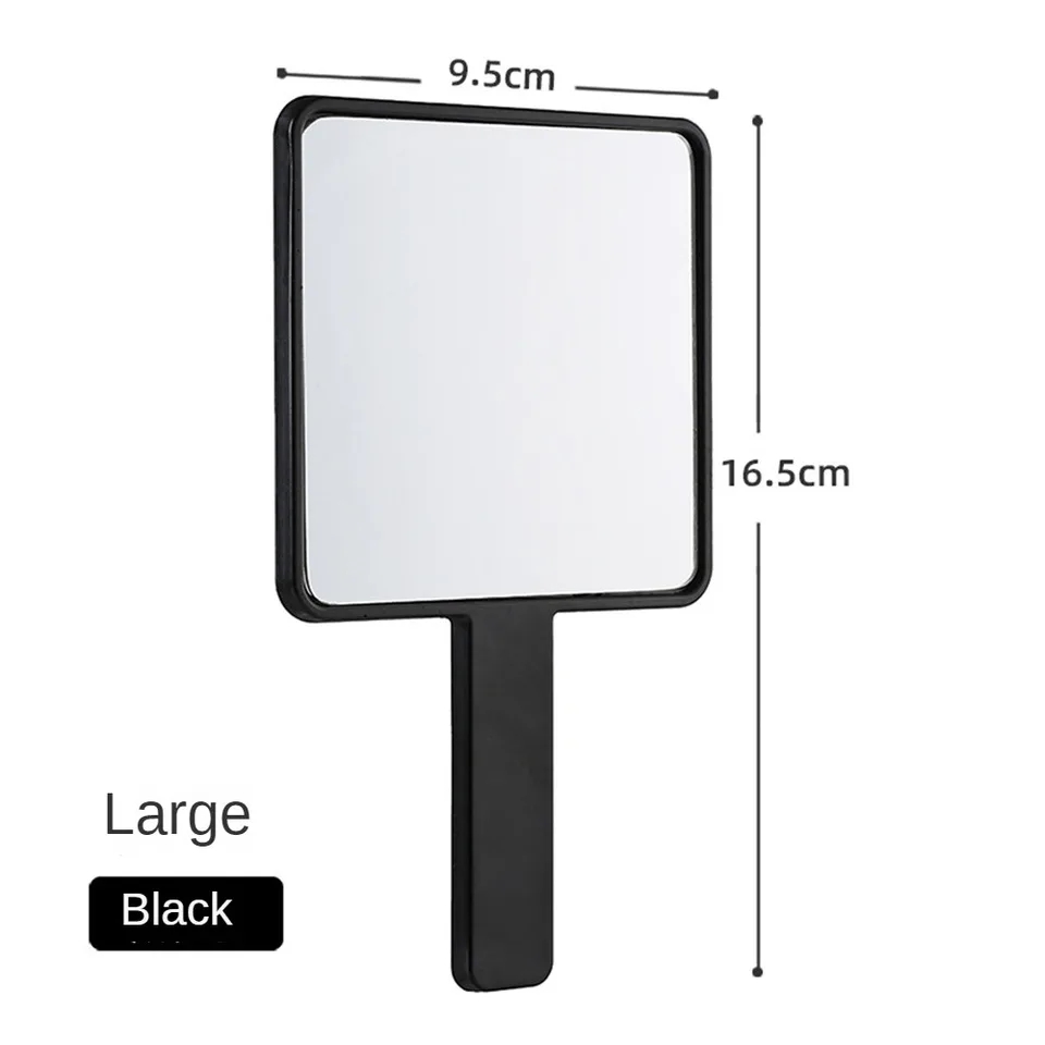 1PC Handheld Makeup Mirror Round Makeup Vanity Mirror with Handle Hand Compact Mirror Cosmetic Mirror for Women