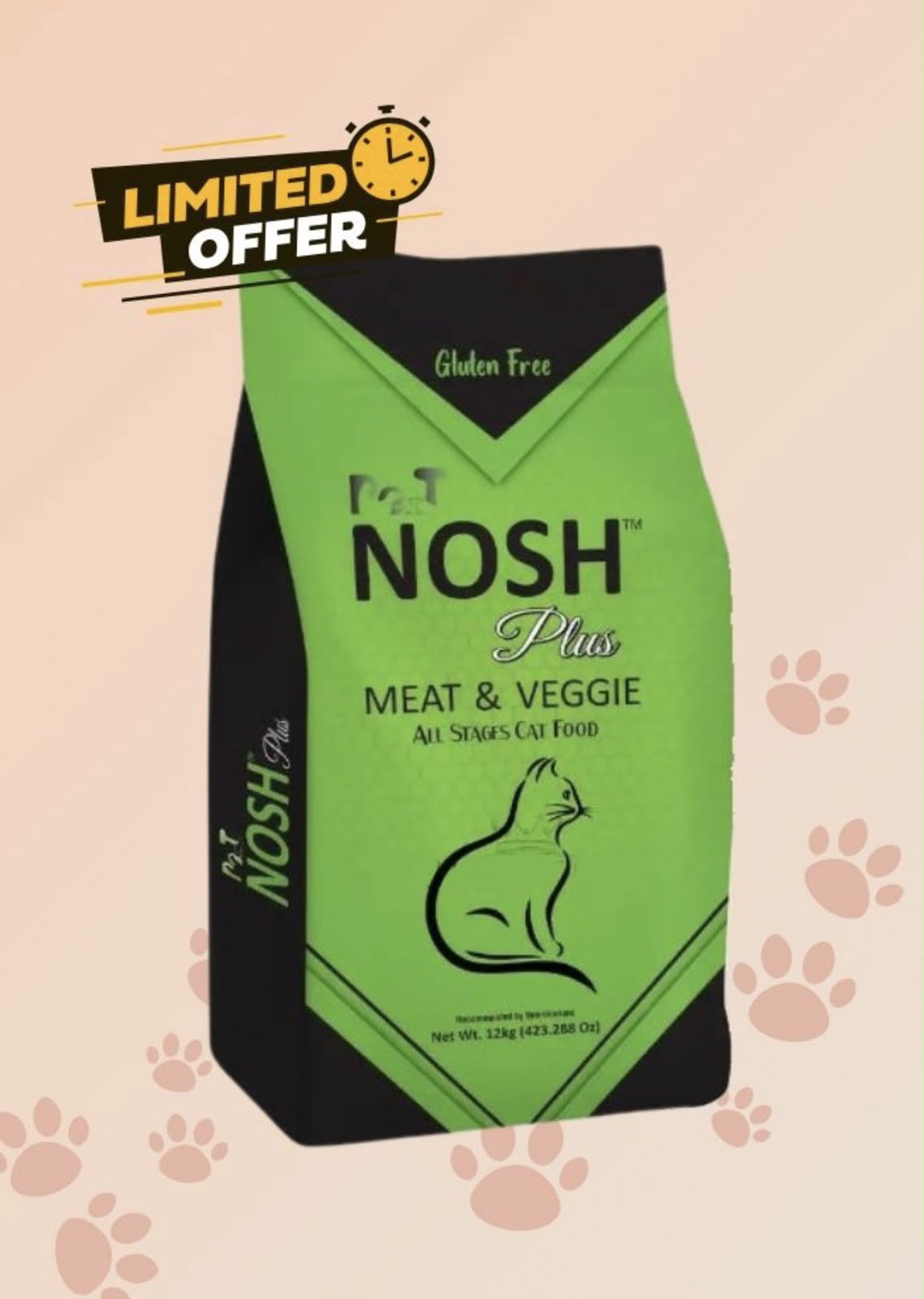 Pet Nosh Plus Cat Food 1.2kg