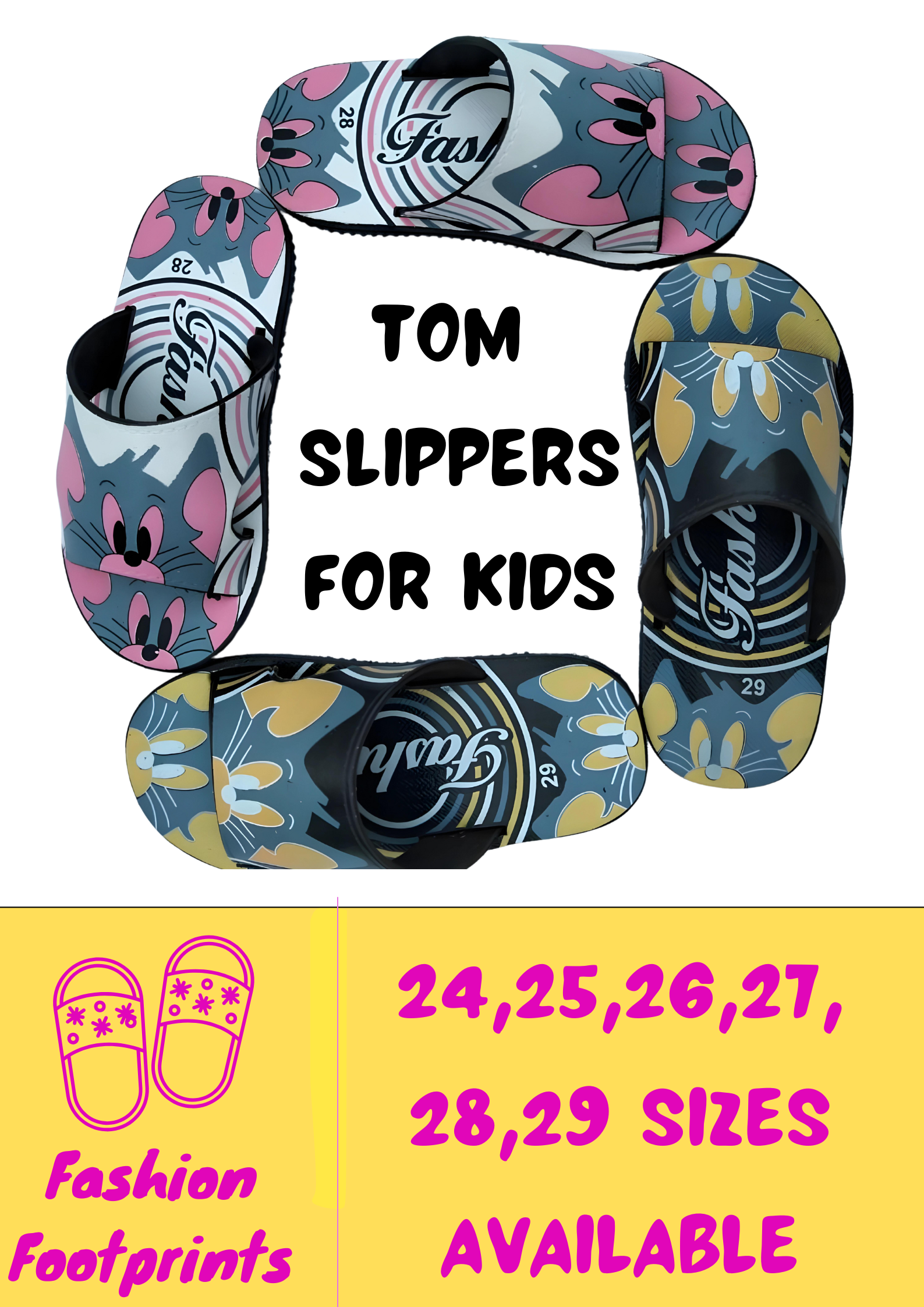 kids fashion casual cartoon chapal