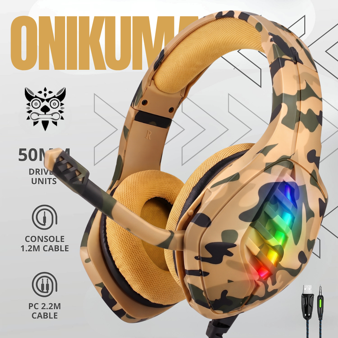 7.1 Surround Sound Gaming Headset | Pro Noise-Canceling Microphone & 3D Spatial Audio | Dynamic LED RGB Lighting | Over-Ear Ergonomic Comfort | Universal Compatibility for PC, PS4, PS5, Xbox, Mobile, Mac – Al Madina Store.pk