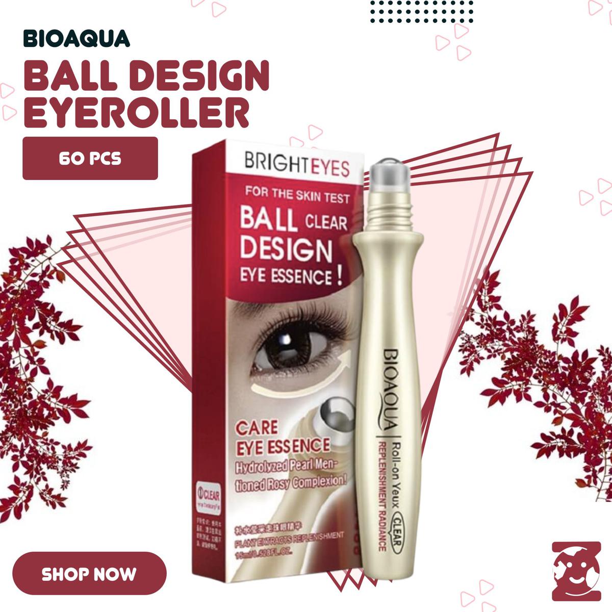 Eye Roll ON Ball METAL Eye Essence Eye Roller Anti Wrinkle To Remove Dark Circles | Clearly Brighter Anti-Puff Eye Roller | Anti Dark Circle Wrinkle Repairing Ball-Pen Plant Extracts Moisturize Charm