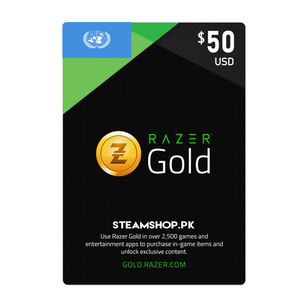 USD 50 Razer Gold Gift Card GLOBAL Daraz.pk