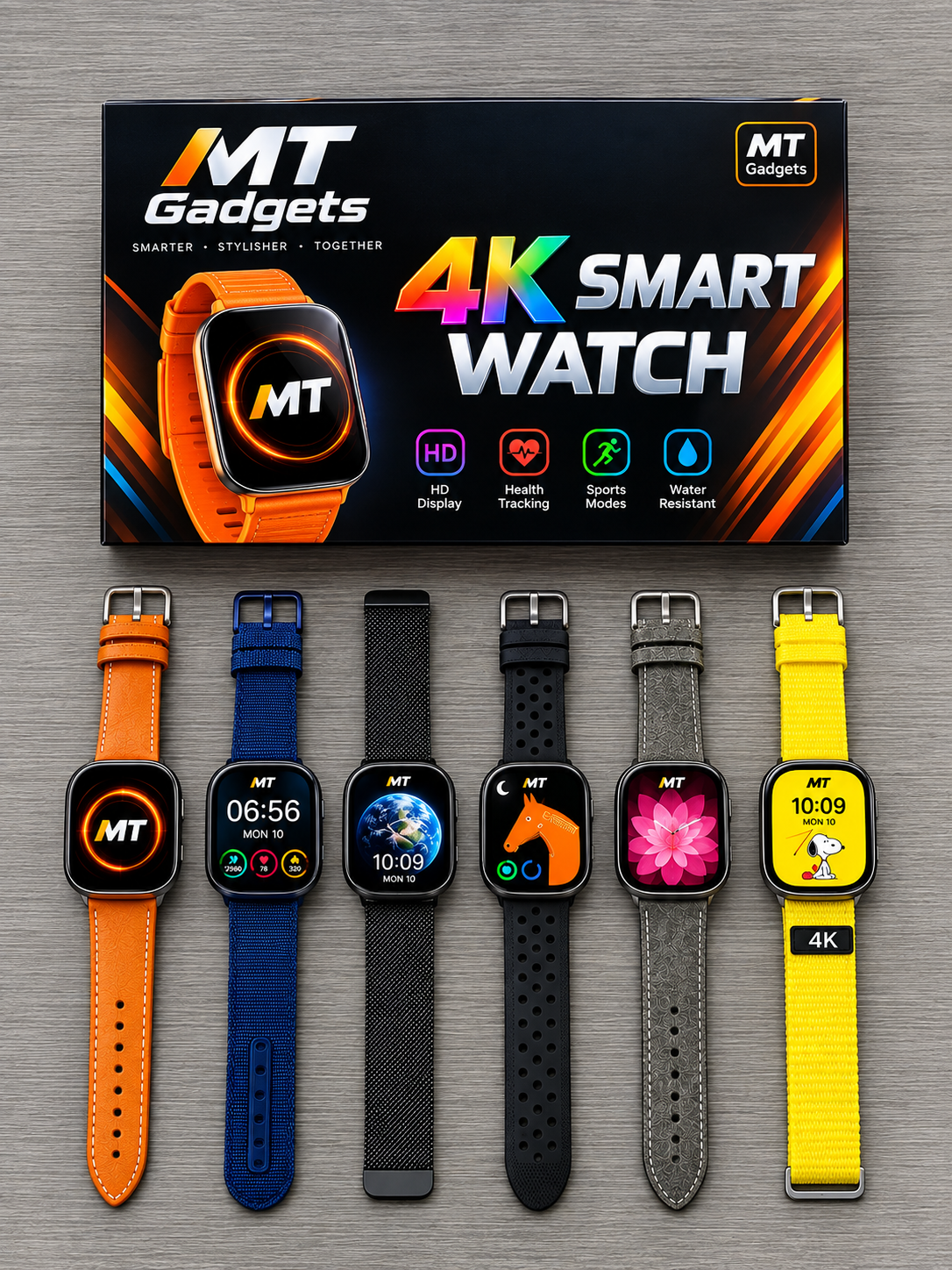 MT Smart watch Y80 Smart Watch 2.02 inch high-definition large screen high configuration version+8 strap combination+case