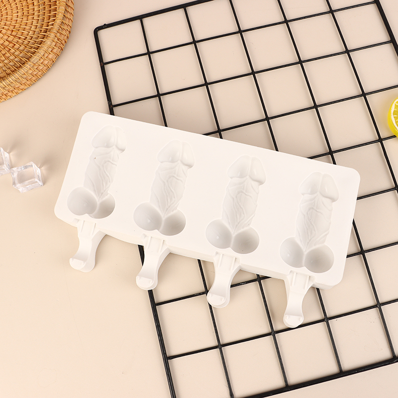 Silicone Ice Cream Bar Mold Reusable DIY Classic Shape Ice Cream Makers