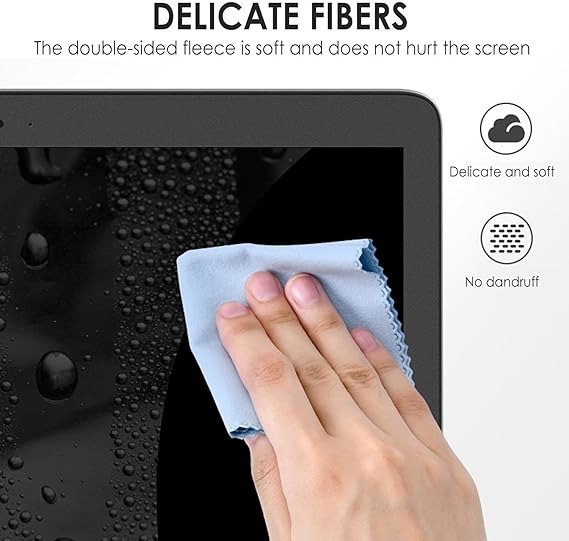 200ml Bio-Enzyme Lens Cleaner Kit with Microfiber Cloth & Soft Brush for All Digital Screens, Anti-Static & Streak-Free