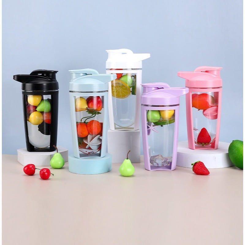 New Shaker Bottle Protein Shaker Cup Airtight portable Shaker Bottle 600ML Leak-Proof Sports Bottle With Mixer Double Wall Gym