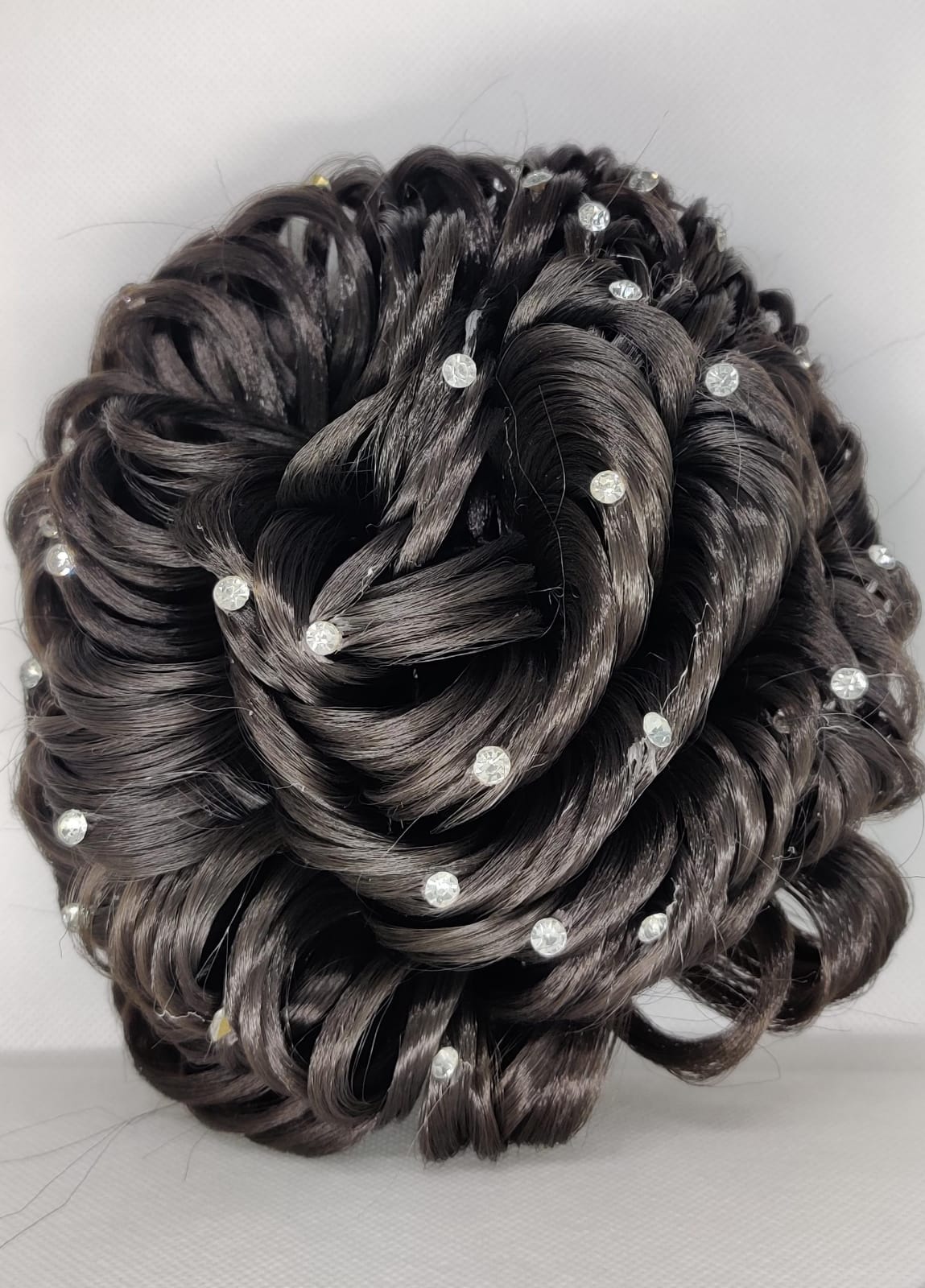 New Catcher Nag Stone Big Jura Bun Wig extension  Puff clip for girls and women's