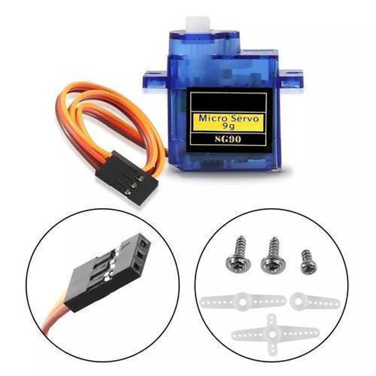 SG90 9G Servo Motor Tower Pro with Accessories Blue