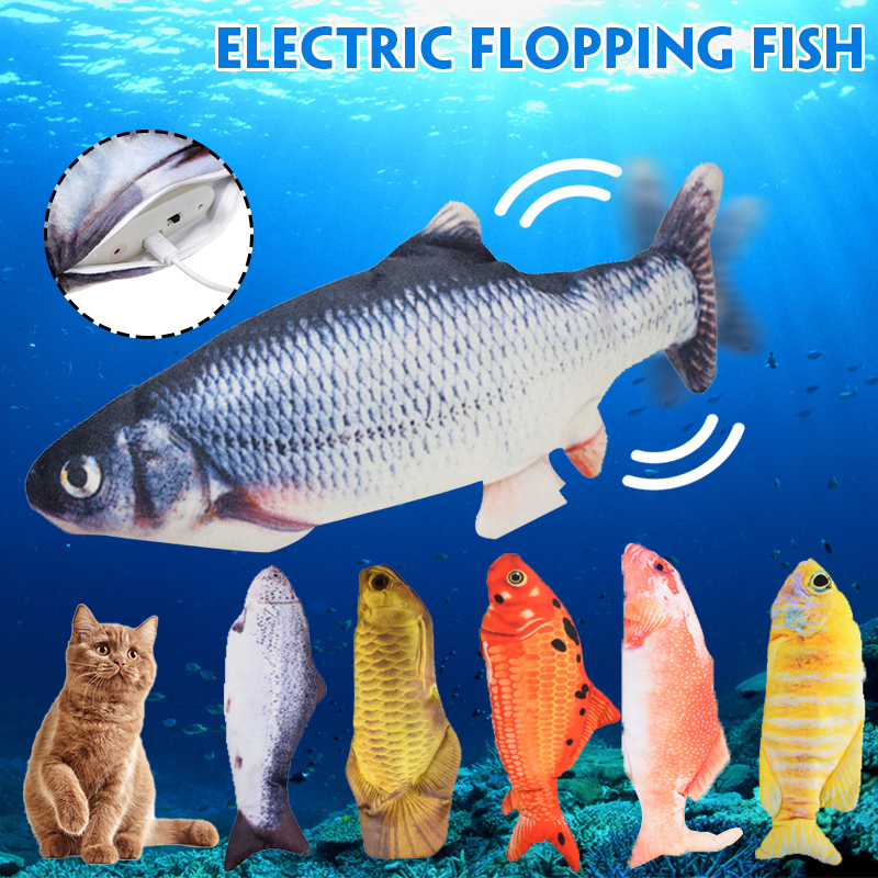 live fish cat toy