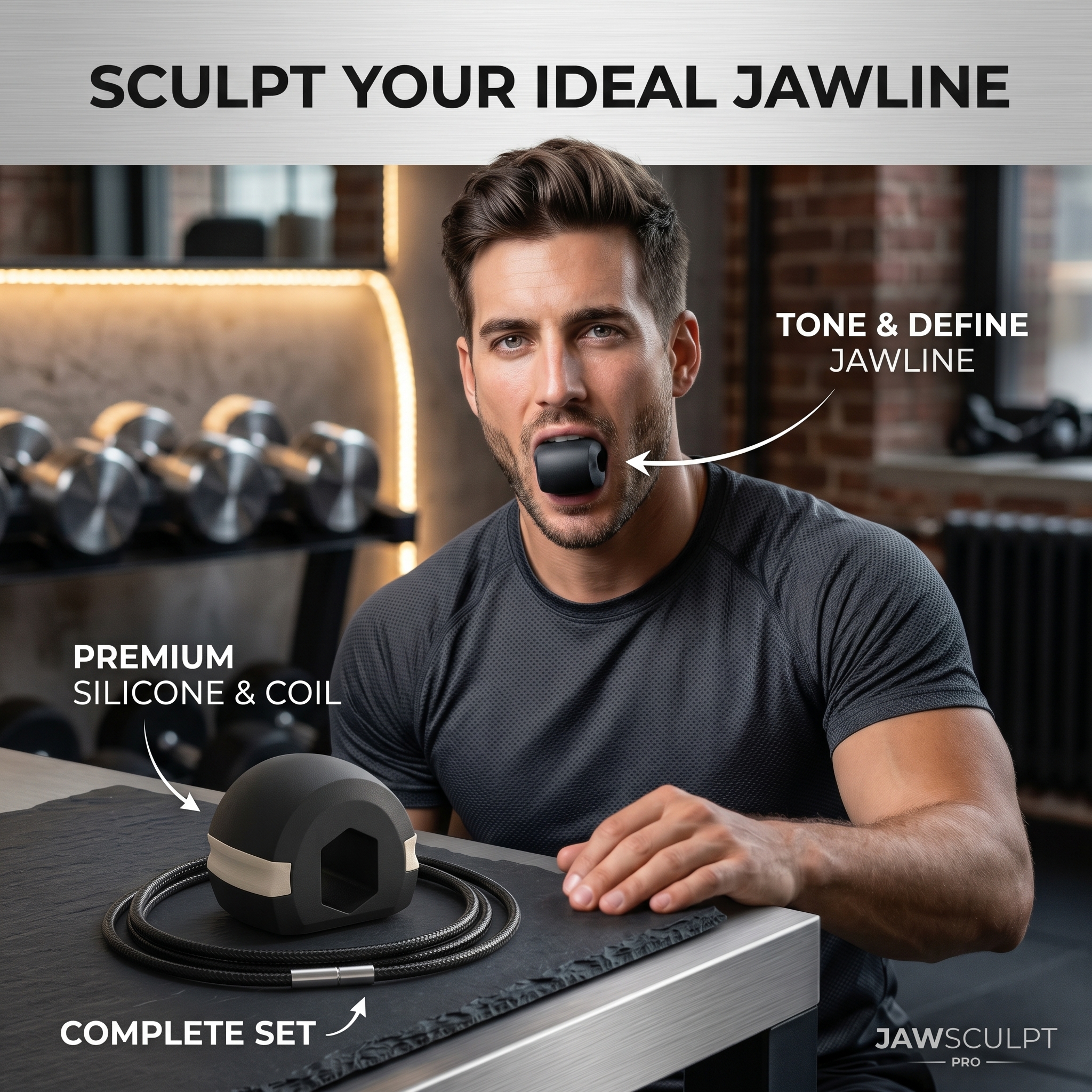 Jawline Shaper Chew Exerciser Ball for Face Toning Reduce Double Chin For Men & Women