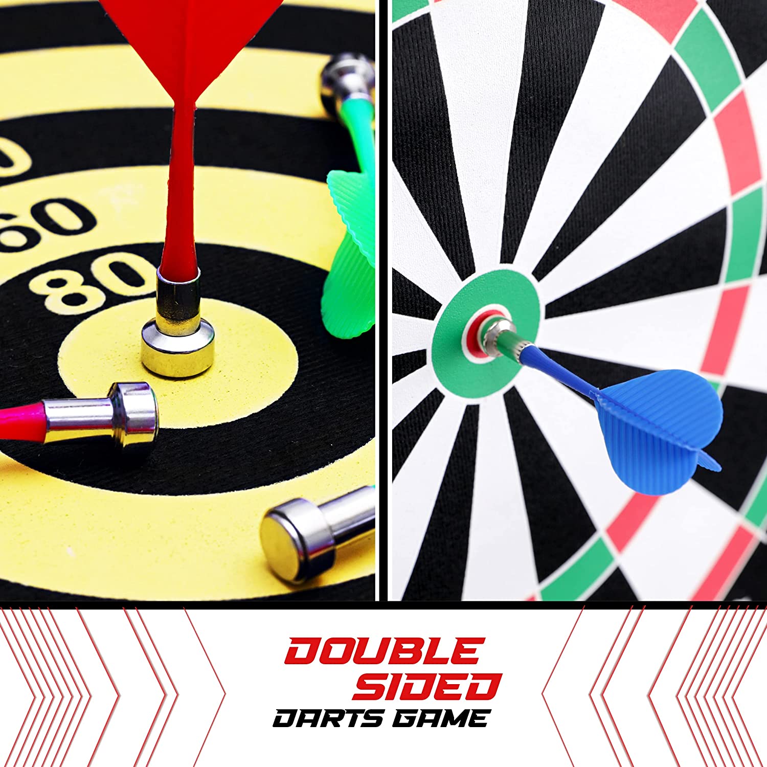 Riesen-Dartscheibe Für Kinder, 72 Cm – Mit 12 Klebrigen Bällen & 2 Darts, Für Drinnen & Draußen