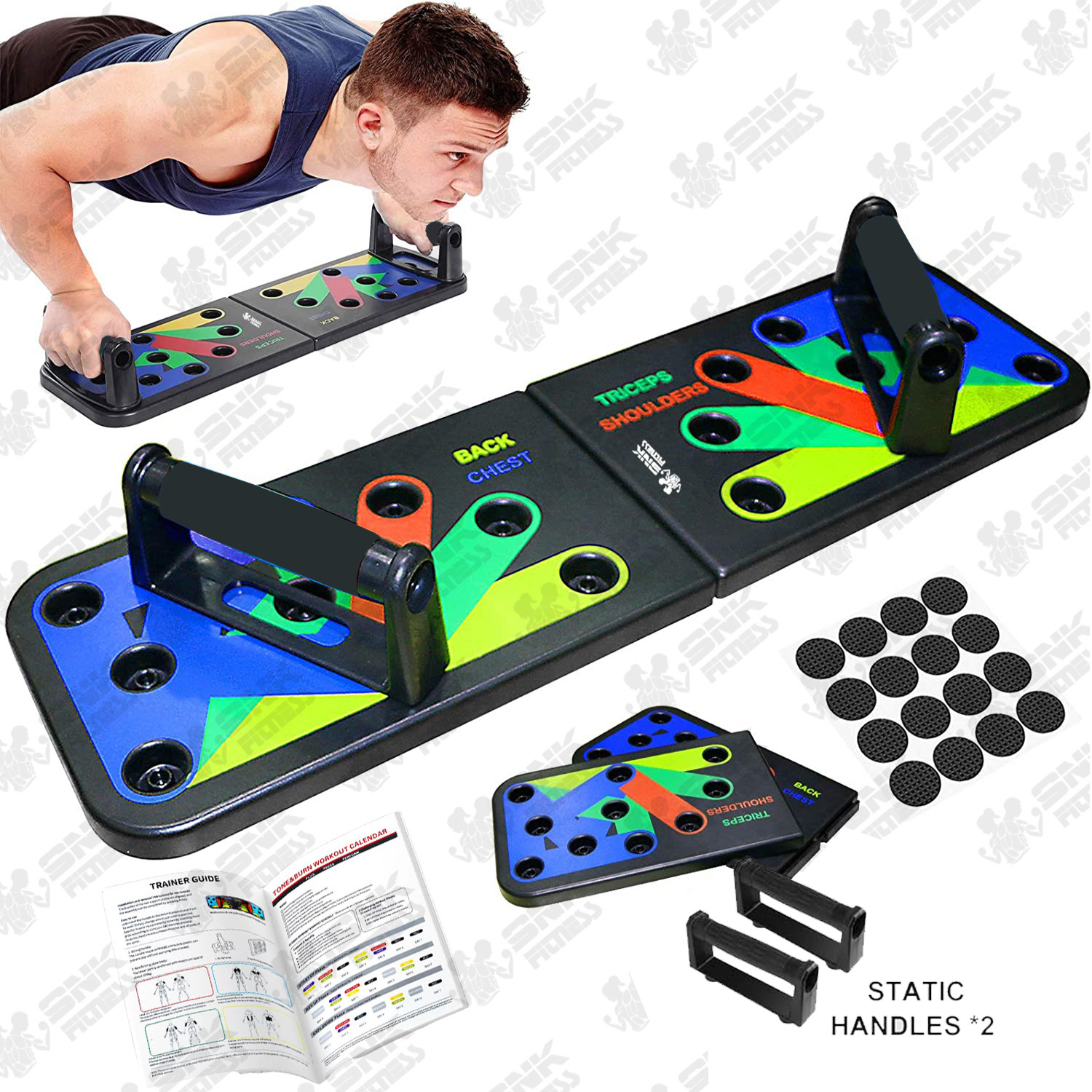 12 In 1 Push Up Board Multi Functional Body Building Fitness Exercise