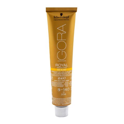 Igora Royal Absolutes Age Blend Hair Color 8-140 Light Blonde Cendre Beige | Hair Treatment Care | Original