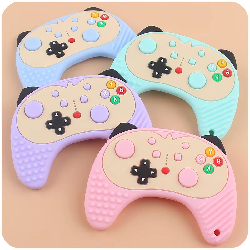 Baby Gum Gaming Thether | Silicone Teether | Chew Toy Baby Teething | New Silicone Teether | BPA Free Silicone for Baby Soft Toy