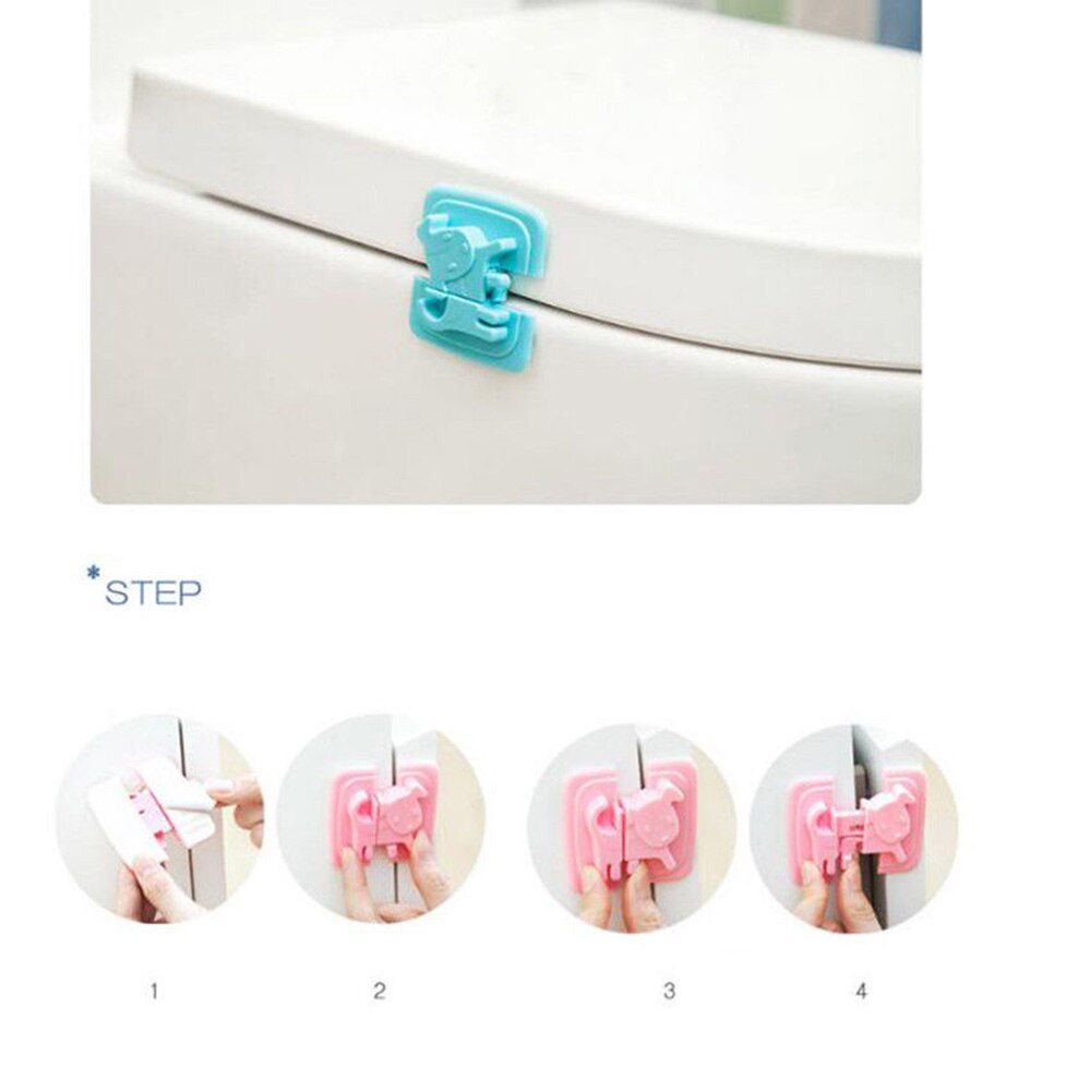 1Pcs Puppy Shape Safety Locks For Refrigerators Door Baby Safe Protection From Children Lock Castle Security Blocker Padlock