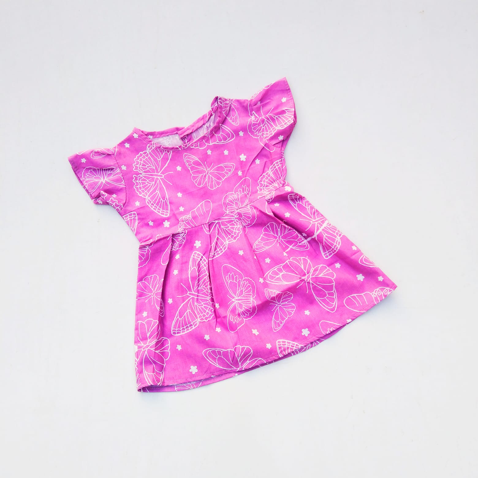 Pack Of 5 Multi-Color Printed  sleevles Cotton Frock For Girls (Random Design) - Stylish and Premium Quality Kids' Frock