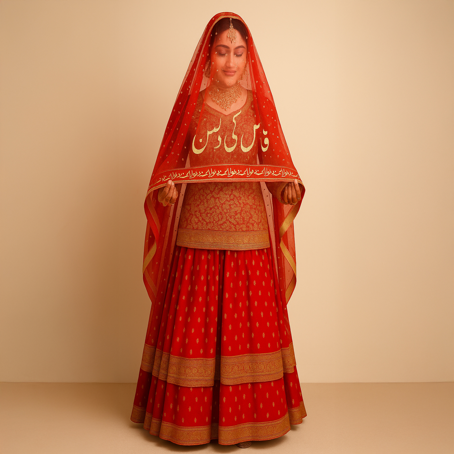 New Customization Bridal Net Fancy Dupatta Wedding Nikah Dupatta Qabool Hai Dupatta With Name ,Make your event more marvelous