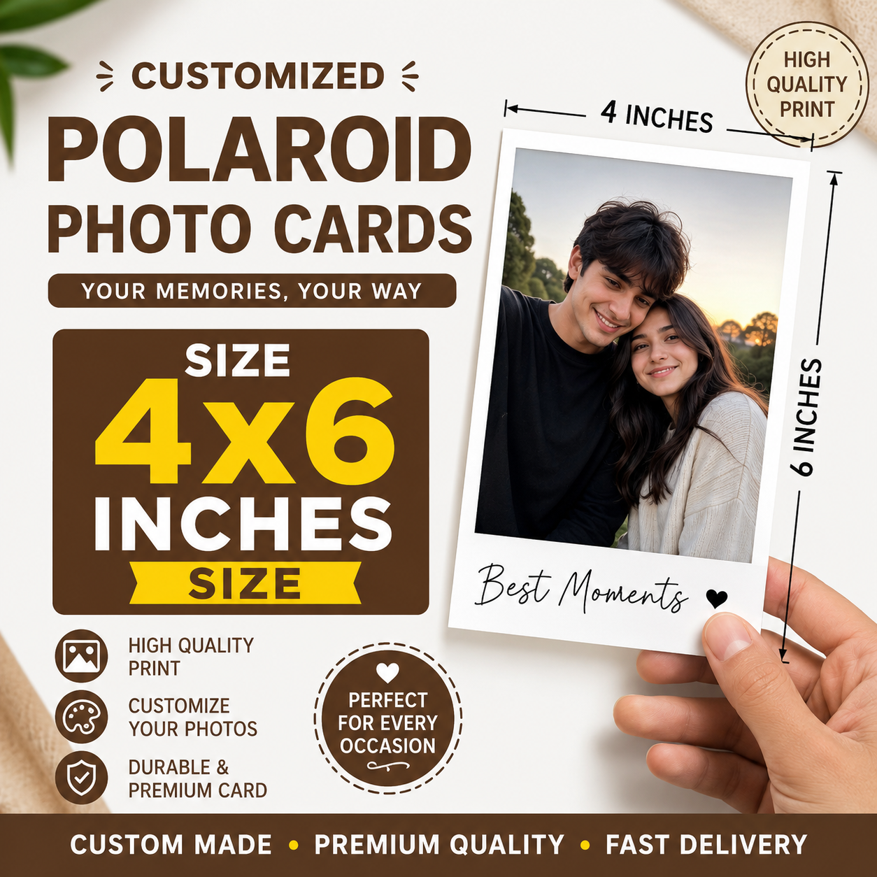 Custom Polaroid Picture Prints | Personalized Photo Gifts & Wall Decoration