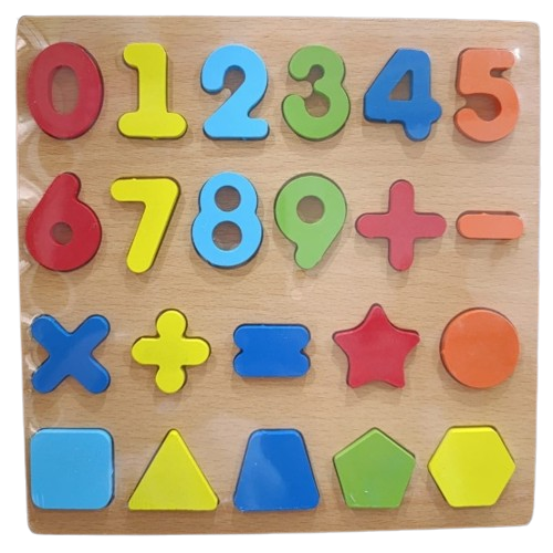 3D Wooden Number 1234 Counting Puzzles for Kids Montessori Educational ...