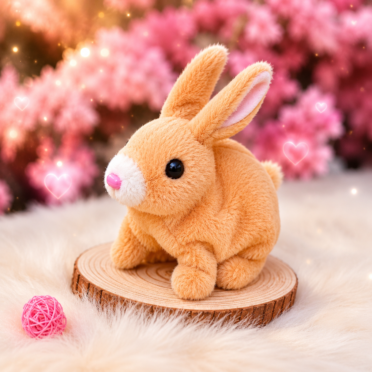 Electronic Plush Rabbit Toy Robot Bunny Walking Jumping Running Animal Shake Ears Cute Electric Pet for Kids Birthday Gifts