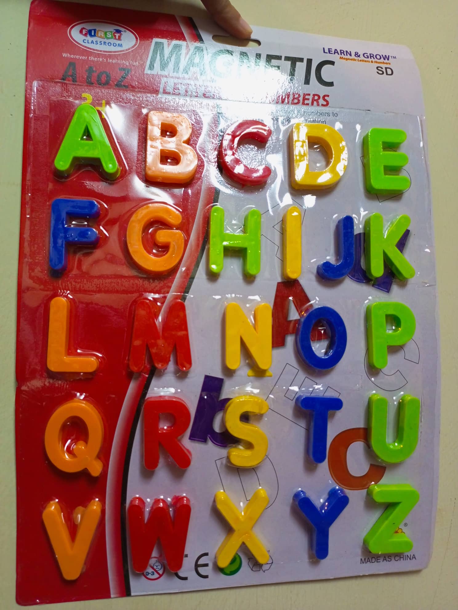 Magnetic Alphabets ABC Fridge Magnets Colorful Learning toy and Home décor