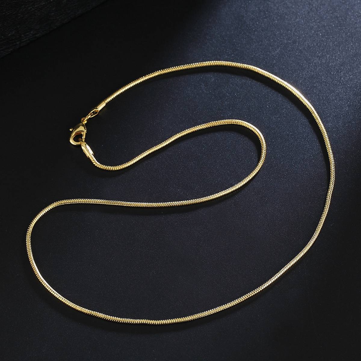 Snake Chain Fashion Mens / Womens Golden Jewellery Necklace