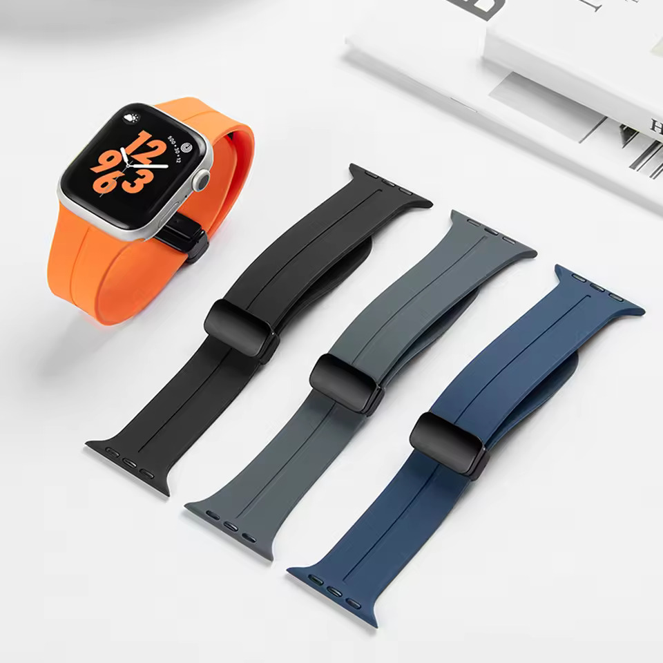Magnetic Silicone Straps for Smart Watch 42/44/45/49 mm