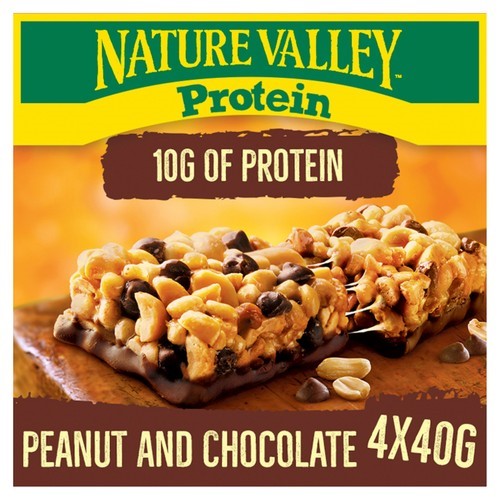 Nature Valley Protein Peanut & Chocolate Cereal Bars 4 x 40g (𝐢𝐦𝐩𝐨𝐫𝐭𝐞𝐝 & 𝐨𝐫𝐢𝐠𝐧𝐚𝐥)