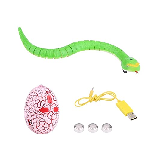 Remote Control Snake Infrared RC Animal Toys Rattlesnake With USB Cable Funny Trick Terrify Toys For Kids