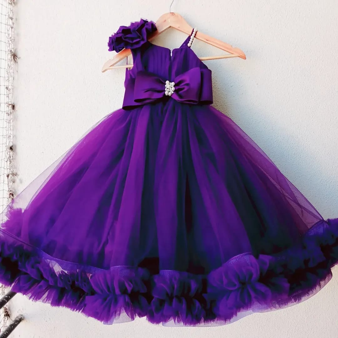 Girls Party Wear Frock Princess Dress Birthday Wedding Dress