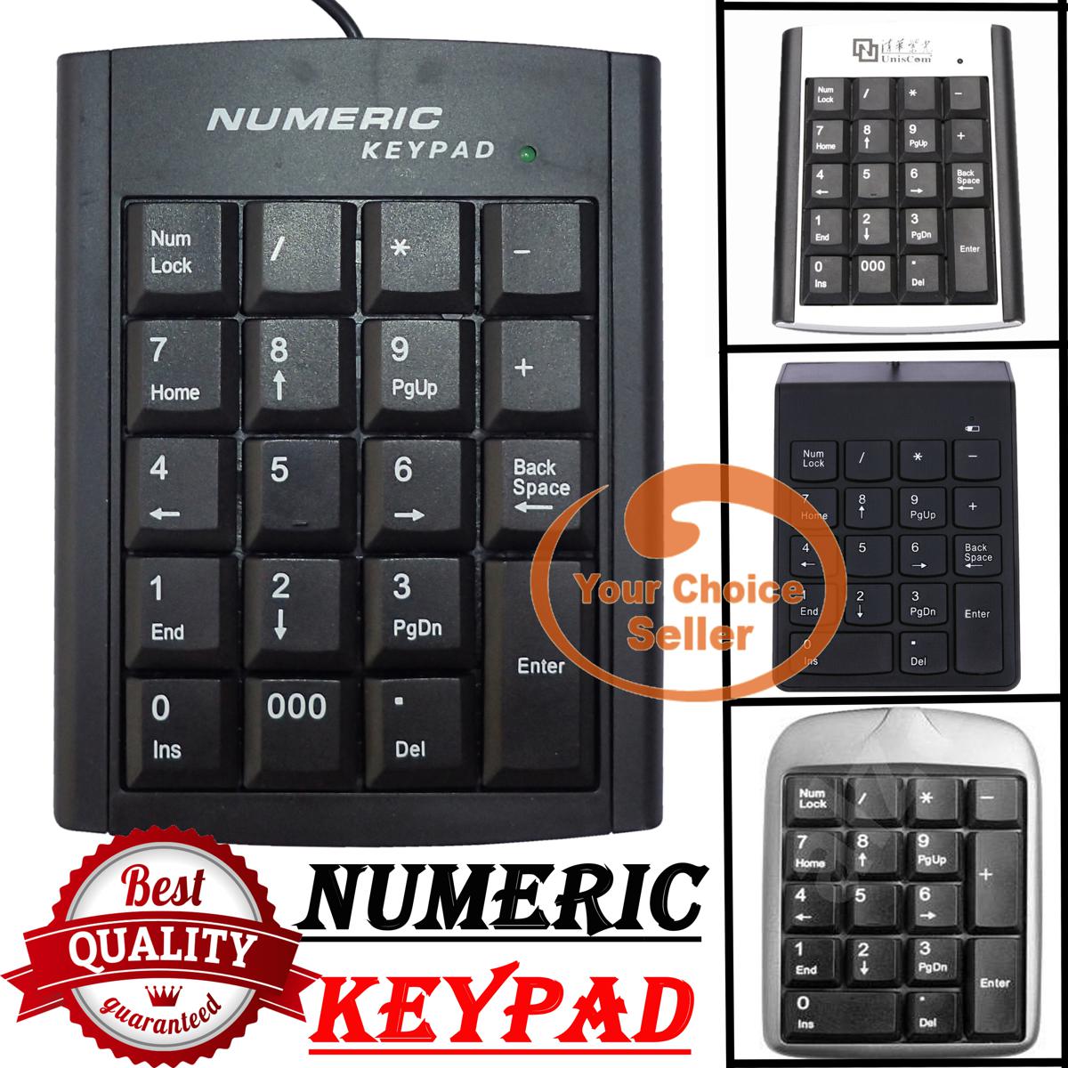 USB Wired Numeric Keypad - High Quality Digital Numbers Numpad - Best Small Numpads For Financial Accounting - Genuine Wire External Num Pad Keypads Keyboards - New Portable Ultra Slim Mini USB Number Keyboard For PC Desktop Laptop
