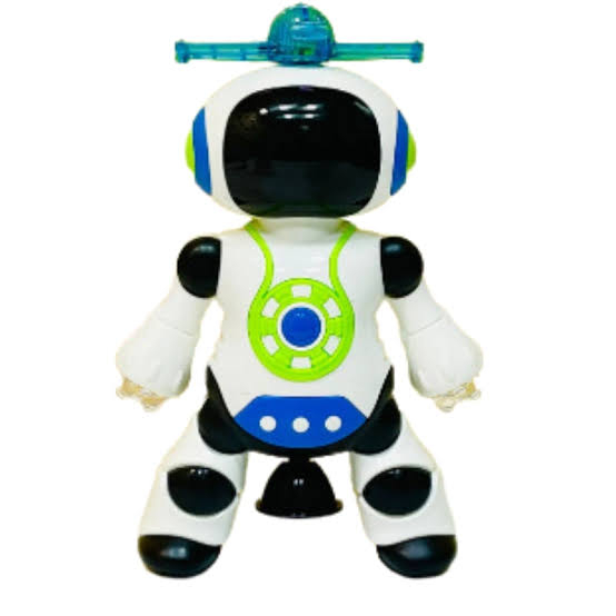 Fun Blast Dancing Robot With Music, Robot For Kids With 3D Flashing Lights, 360 Degree Rotation Toy Robot For Kids - Plastic