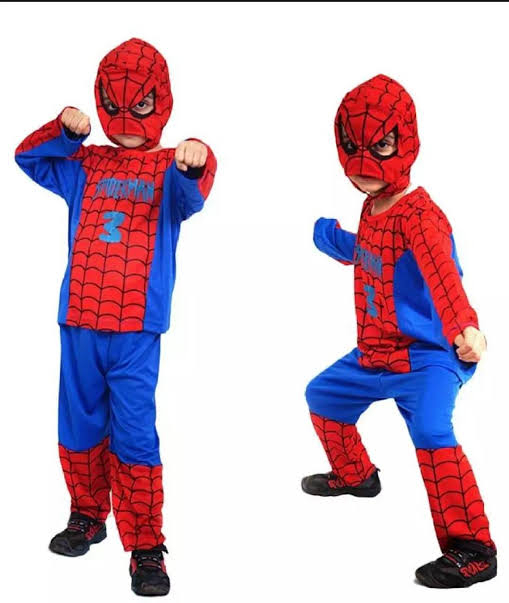 Spiderman Full Costume Dress For Kid's (2 years to 12 years)
