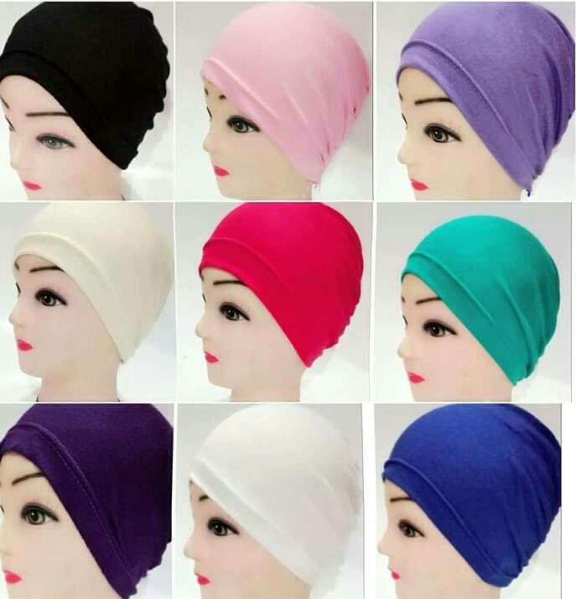 Pack of 3 Plain Muslim Headscarf Inner 