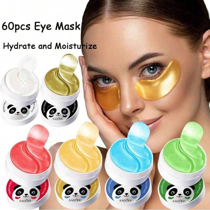 60Pcs  Crystal Collagen Eye Mask Anti Dark Circles Remove Eyes Bags Firming Moisturizing Eye Patches Beauty Eyes Skin Care.