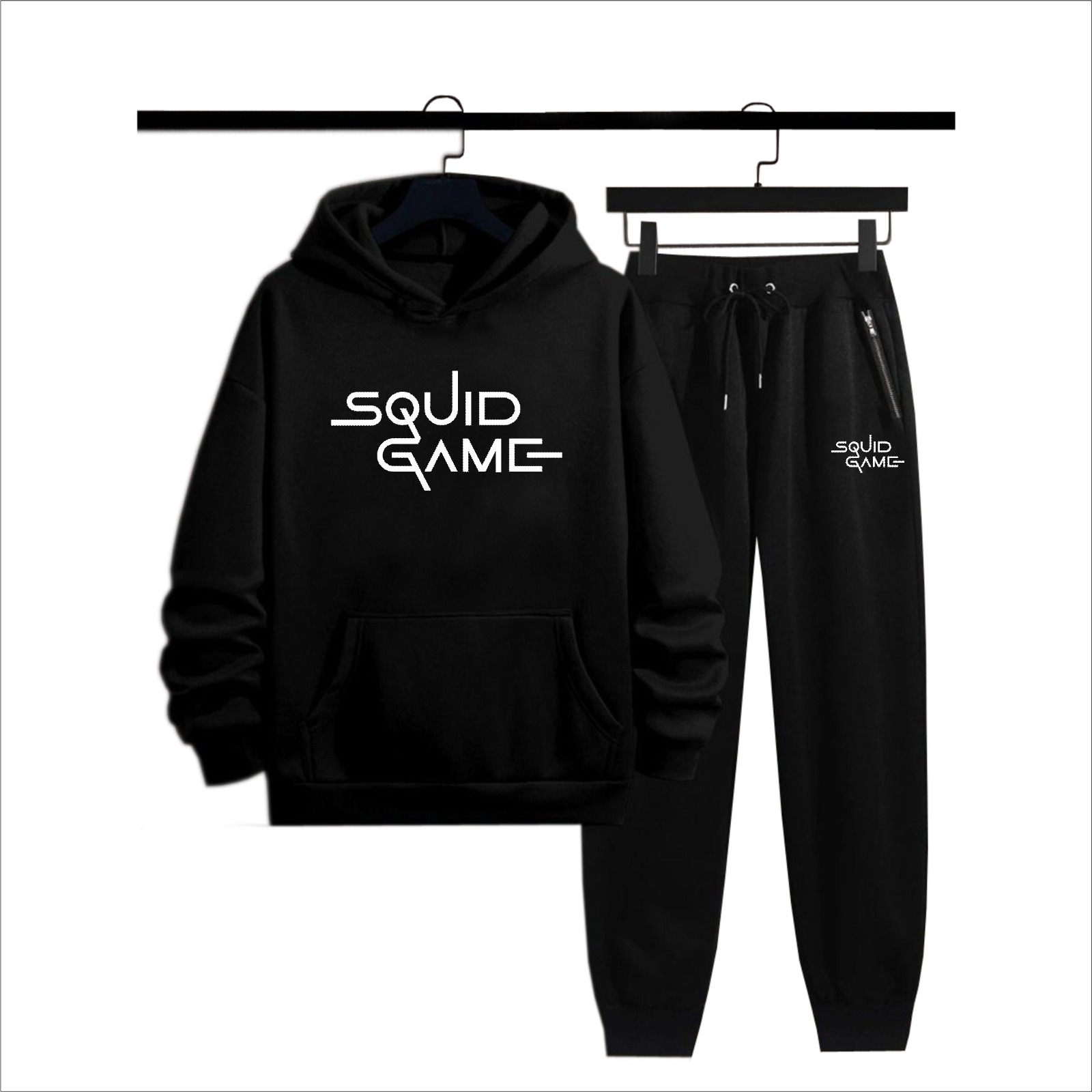 SQUID GAME printed  winters tracksuit hoodies and trousers for gym workout winters