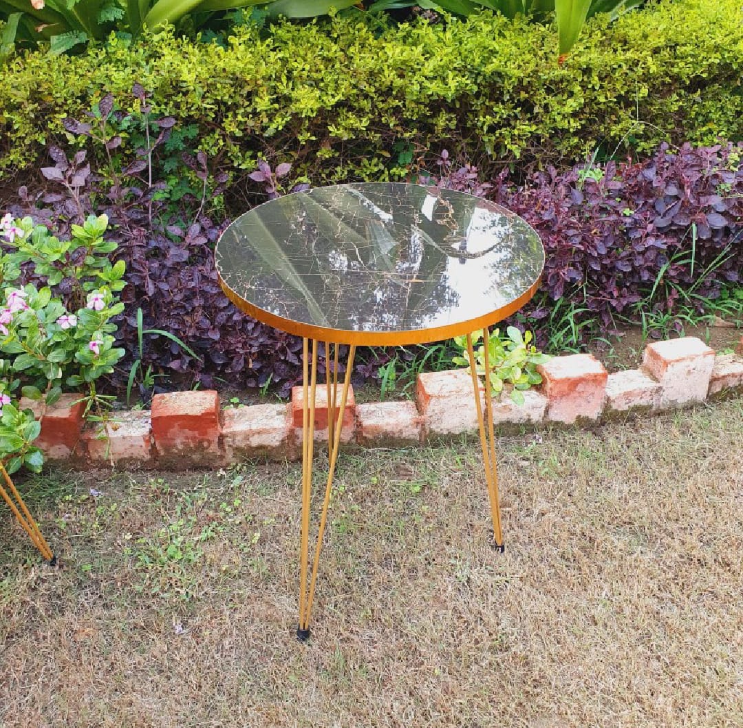 Mexico Present 1 Pcs / Set of 3 Round Coffee Table HIGH Gloss Nesting End Tables - Coffee table - Stool - Accent Tables with Metal Legs for Living Room, Home Office, Nightstands for Bedroom, Sturdy Easy Assembly - 3 Piece Nesting Table set for living Room