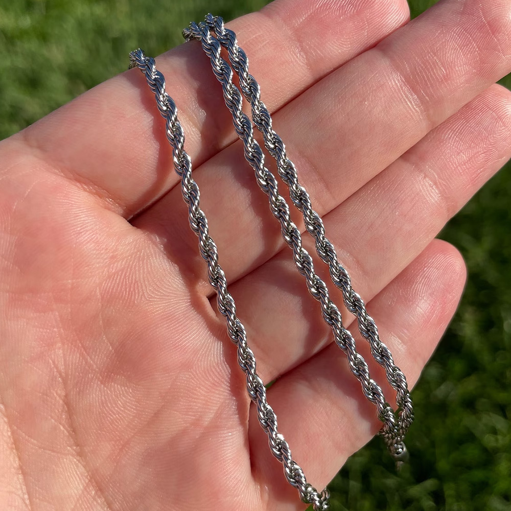 Silver Rope Chain for Men