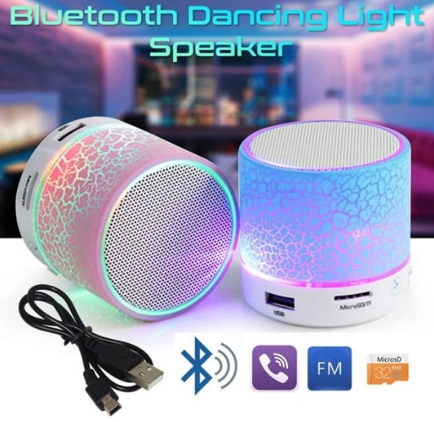S-10 Mini Wireless Bluetooth Speaker | Portable HD Stereo Sound | Rechargeable Bass Speaker | USB & TF Card Support | Compatible With All Bluetooth Devices.