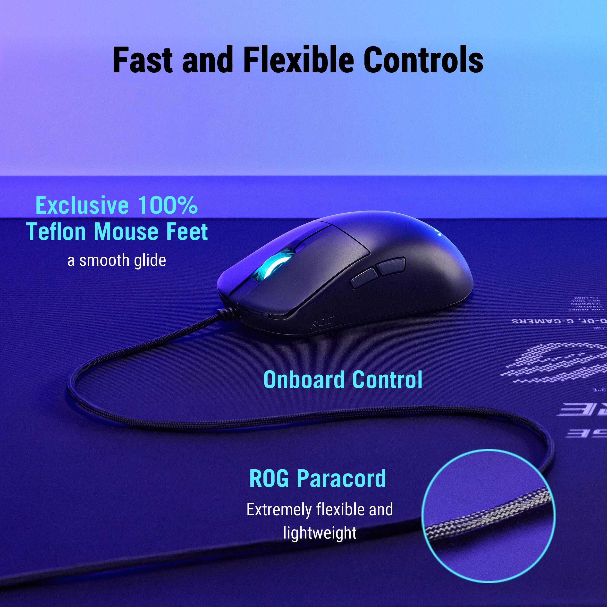 ASUS ROG Harpe Mini Core Wired Gaming Mouse (P524) 52-gram with pro-approved symmetrical shape and 12,000dpi optical sensor, ROG Micro Switch II 14 ec7557b46f16878853e59101c44467a9