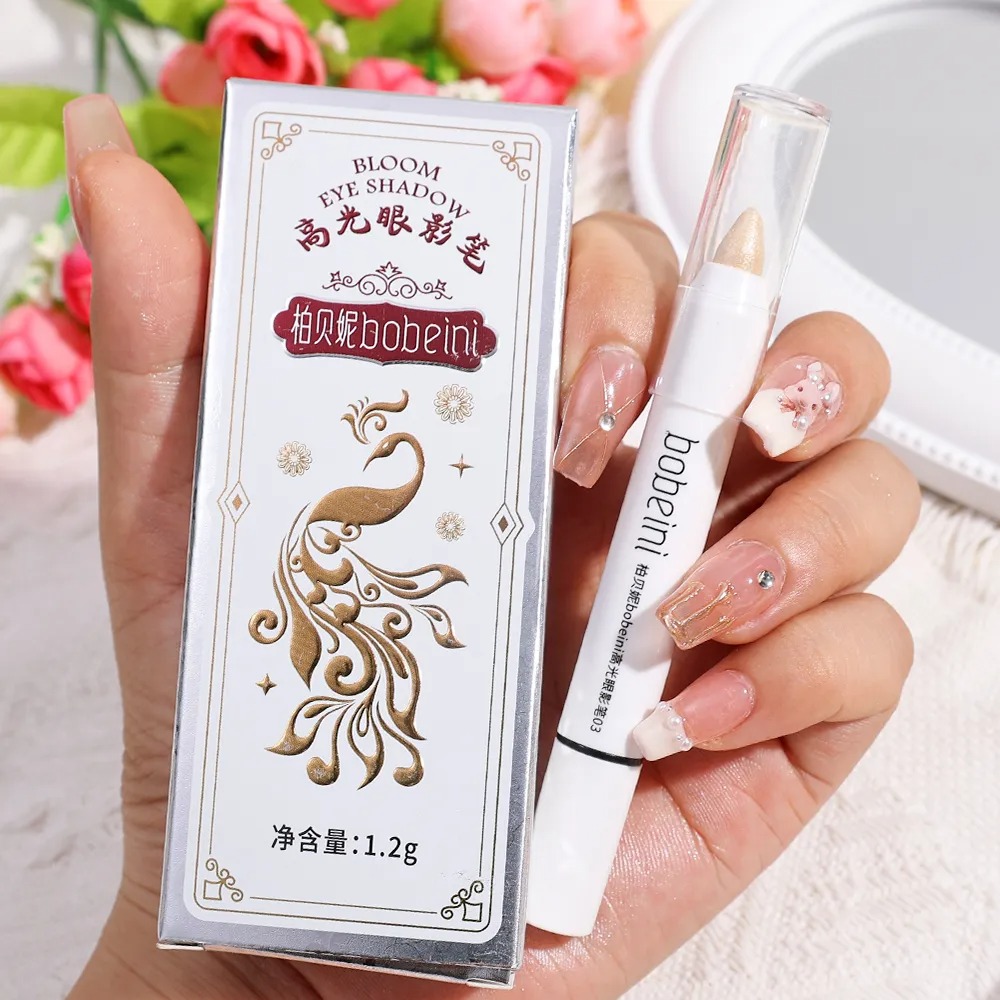 Glitter Highlighter Pen Pearlescent Lying Silkworm Pencil Waterproof Brightening Eyes Stick White Silver Eye Makeup