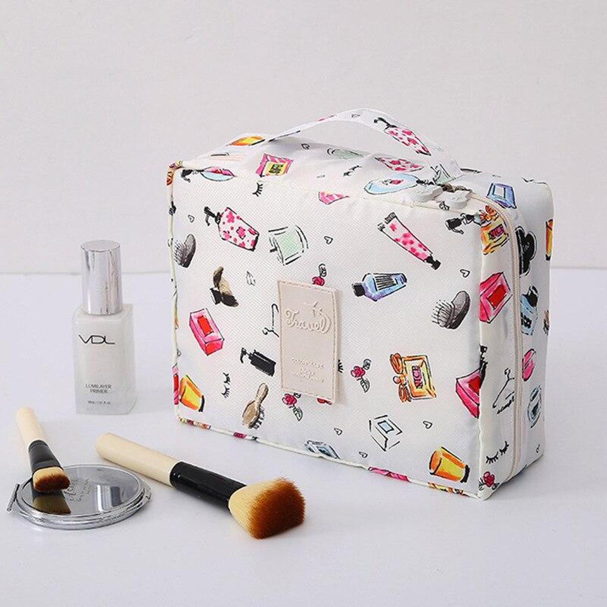 Multifunction travel Necessaire Cosmetic Bag for Women Waterproof Female Storage Make up Cases