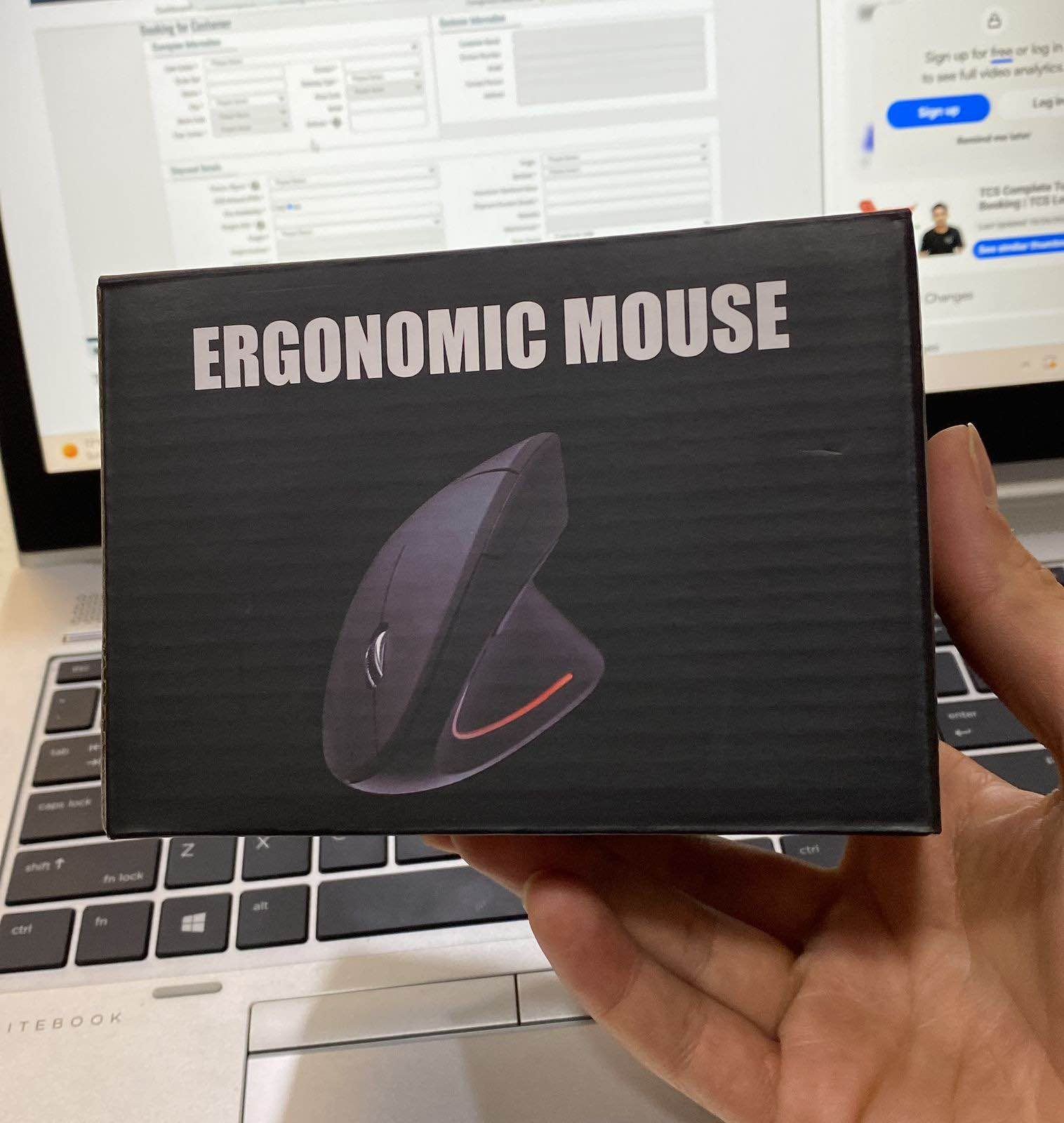 Wireless Ergonomic Vertical Mouse USB  Silent Computer Mouse for Laptop & PC