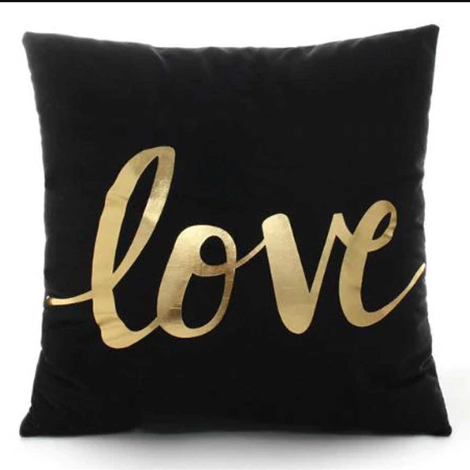 Gold on sale love pillow