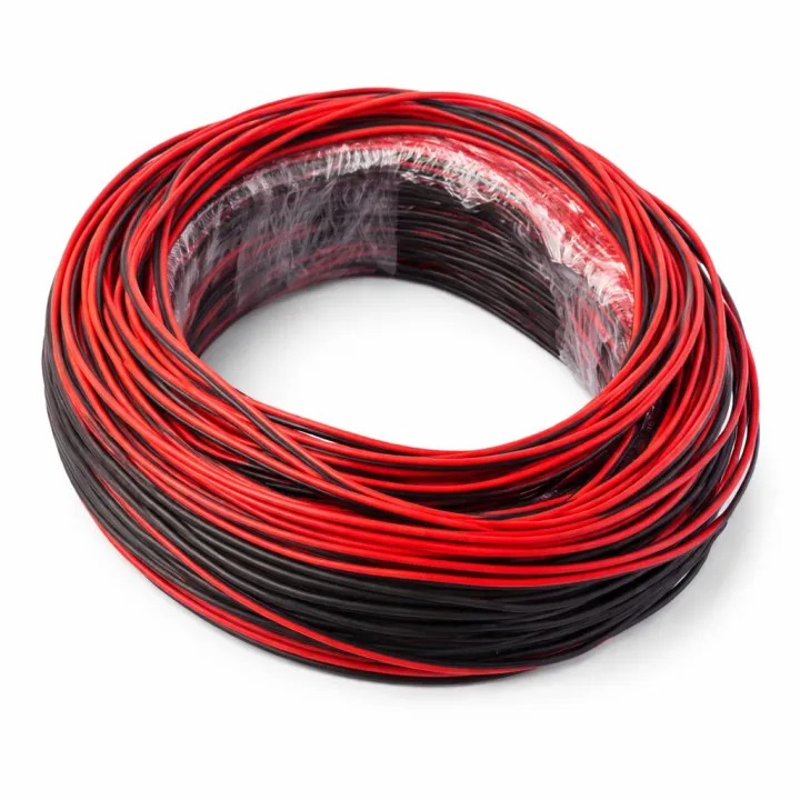 12V DC Double Wire Cable Red & Black | Power Supply Cable for LED Lights, CCTV, Solar & Car Accessories | 2m / 5m / 10m Length Options