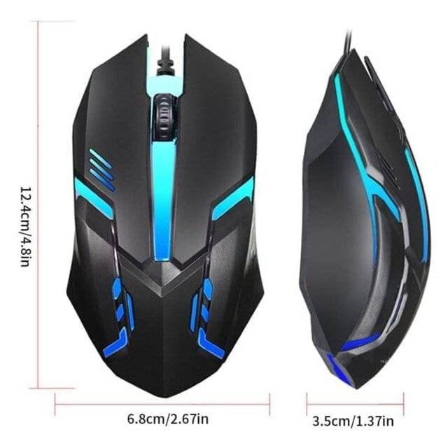 S28 RGB Gaming Wired Mouse Precision Control with Dynamic Lighting