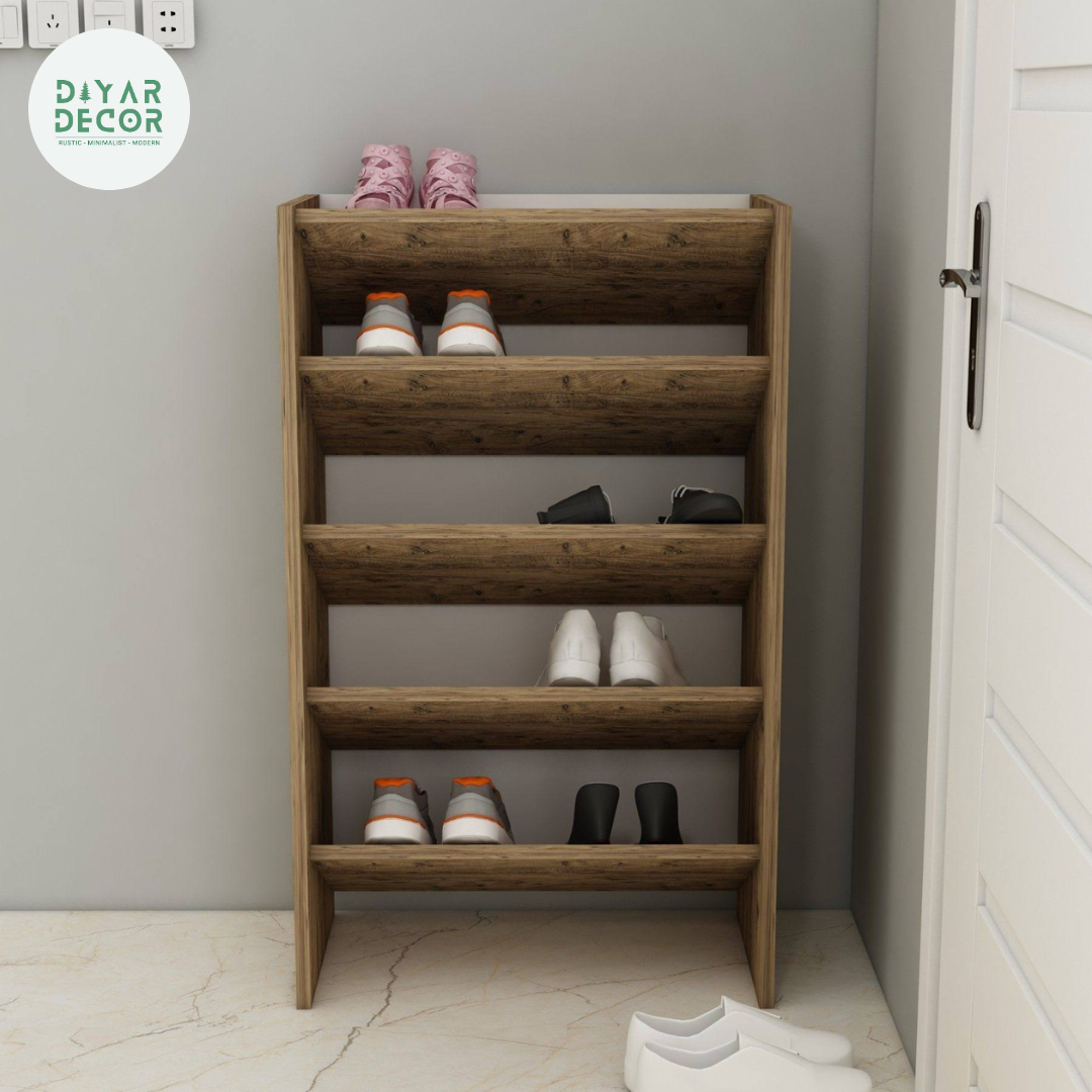 Customize Shoe Rake Wooden Shoe Rack White Cabinet Customize Shoe Rack / 5 Racks (Customize ...
