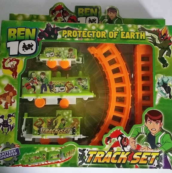 2026 Train Track Toy For Kids | Ben 10 Train Toy Kids Toy | Ben 10 Super Train Track Set | Random Design Multi color train track set