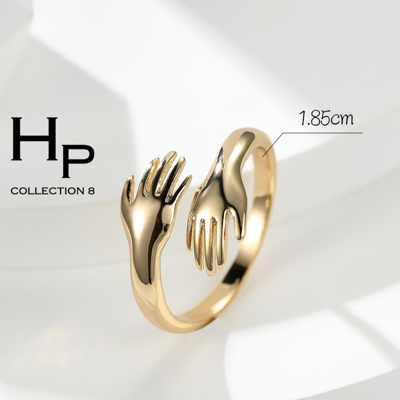 Adjustable Love Hug Ring In (Gold)